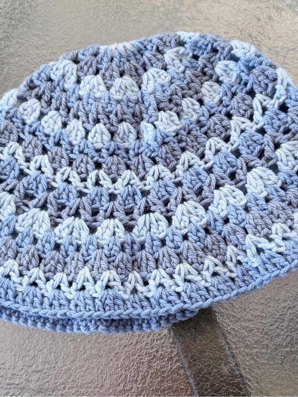Hand-Crocheted Blue Women’s Hat